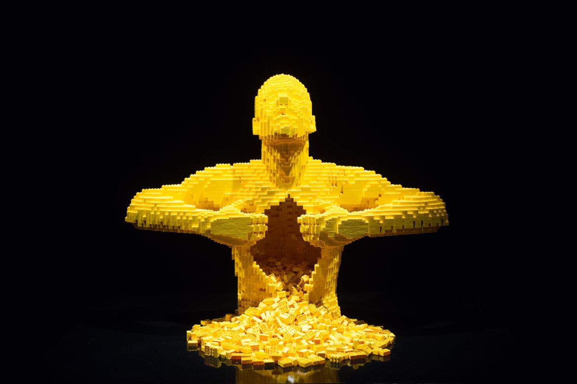 <em>Yellow (brick count: 11,014)</em><br /><br />From a 20-foot-long dinosaur to a quintessential English phone box, Nathan Sawaya can make almost anything with Lego. Having received his first Lego set at 5 years old, the New York based artist now builds extraordinary Lego sculptures as a career. Featuring over 80 pieces of art and over one million Lego pieces, Sawaya's touring exhibition - <a href="http://artofthebrick.co.uk/" target="_blank" target="_blank">The Art of the Brick</a> - has finally arrived in London. <br /><br /><br /><em>By Monique Todd, for CNN</em>