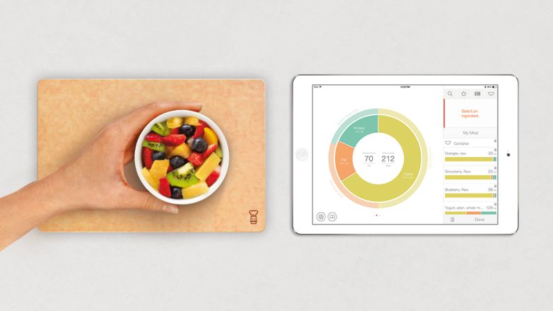 <strong><em>Connect with your food</em></strong><br /><br />This stylish, eco-friendly kitchen scale is able to give you "real-time insight into your food", according to its makers.<br /><br />What this means is that the nutritional makeup -- protein, carbs, fat -- of what you put on the scale is immediately turned into a pie chart (of course), giving you a great deal of control over what you eat. <br /><br />The base is made of aluminum, while the top is a "non-porous, recycled paper composite" that is easily rinsed.<br /><br />The <a href="http://theorangechef.com/products/prep-pad" target="_blank" target="_blank">Prep Pad</a>, which only works in conjunction with an iPad (3 onwards), is made in Silicon Valley and costs $150.