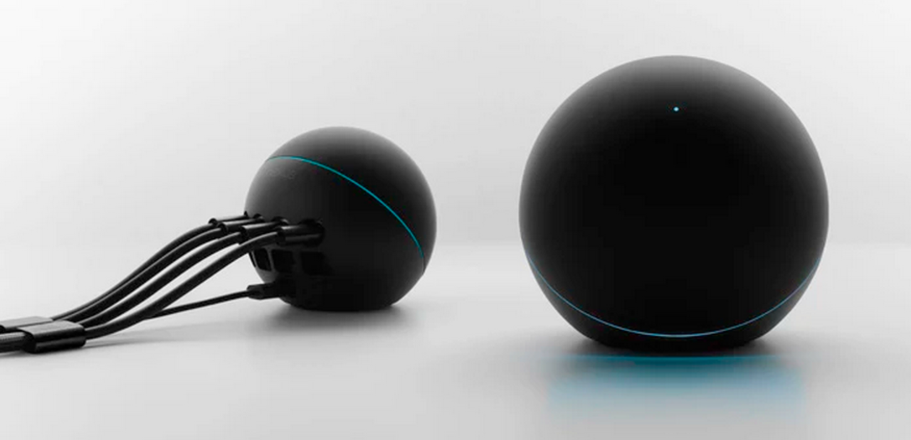 Nexus Q era un dispositivo esférico de streaming de música y video de Google Play y YouTube.