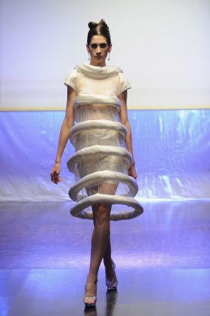The future of fashion? Corrie Nielson's space-inspired garments stunned audiences. 