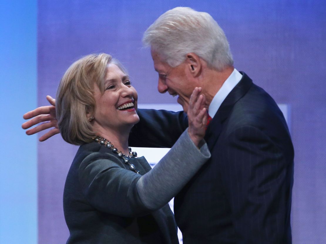 The Clintons' political brand was connected to free trade in the 1990s. 