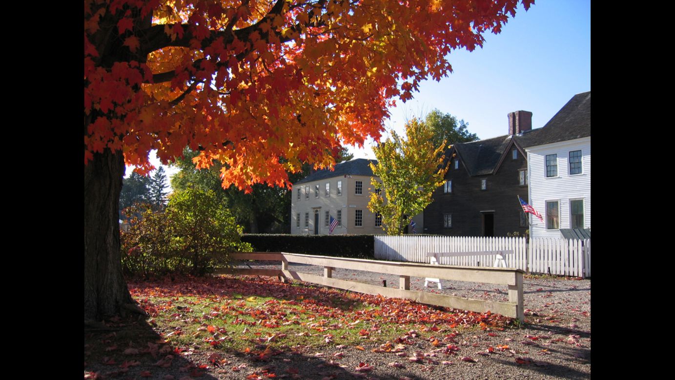 Take in the fall colors at Strawbery Banke Museum—a 10-acre outdoor museum in sixth place Portsmouth, New Hampshire.