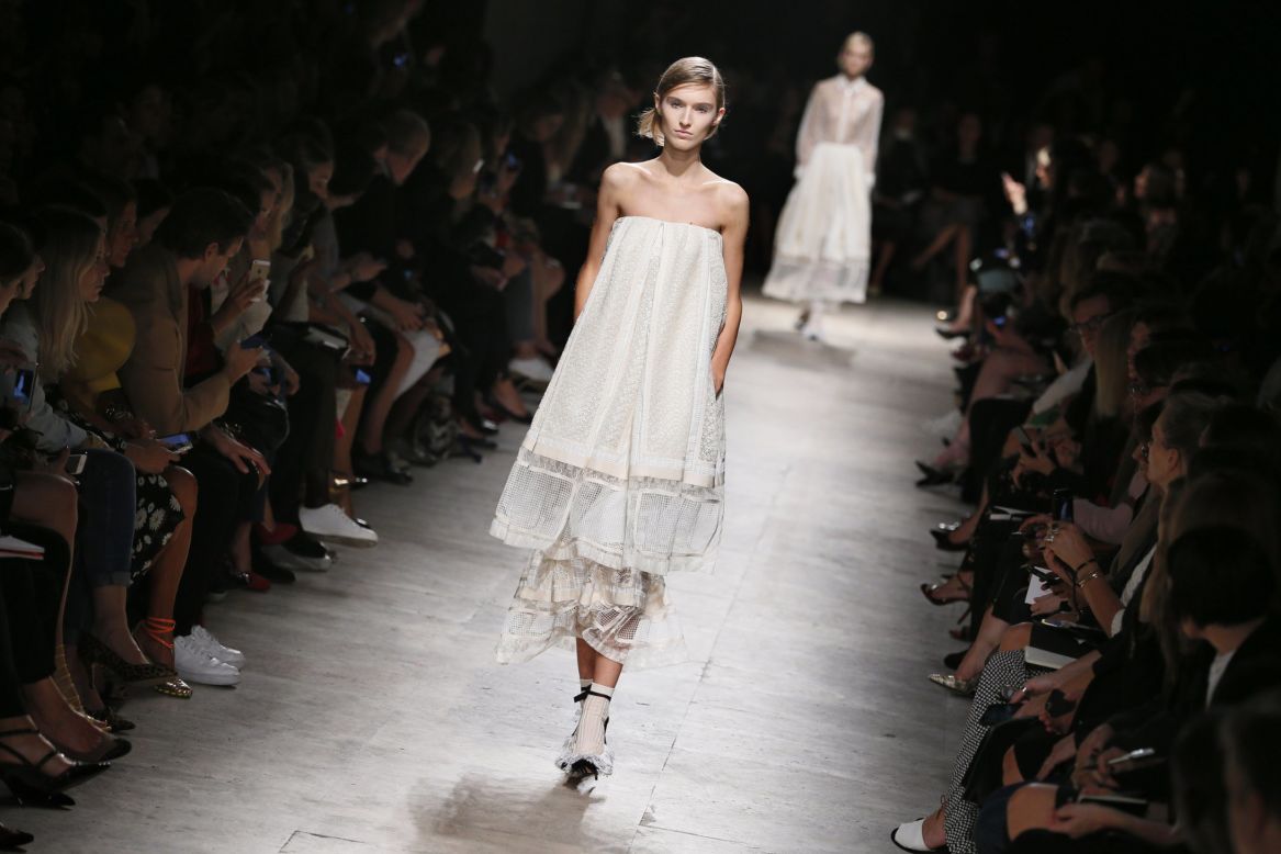 Alessandro Dell'Acqua served light and sweet confections at Rochas. 