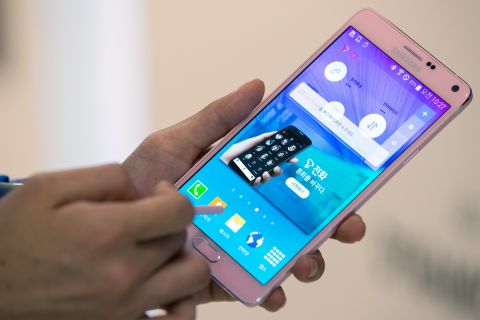 Samsung released their latest "phablet," the Galaxy Note 4, which has a vivid, 5.7-inch screen and a fingerprint scanner, and comes equipped with a stylus.