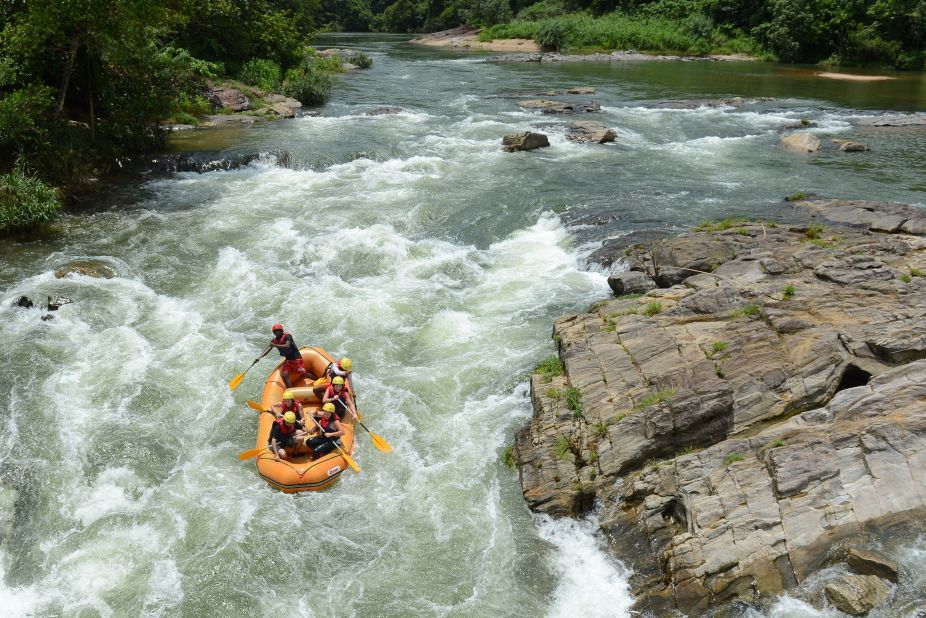 What would you rather do: watch people rafting down the Kelani River in Sri Lanka or go do it yourself? 