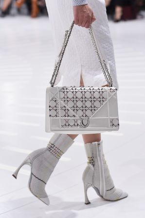 And inside the Dior show, white on white was the order of the day.