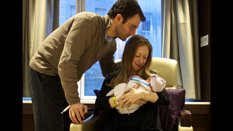  "At 7:03 PM on September 26th, we finally met Charlotte. We're in love," Chelsea Clinton said from her Twitter account. The infant was born in New York.