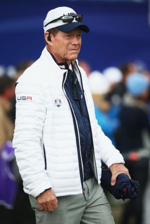 U.S. captain Tom Watson cuts a rather forlorn figure as his team slips to defeat in the 40th Ryder Cup at Gleneagles. 