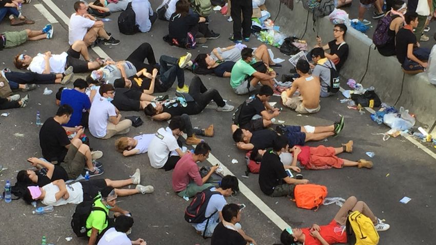 hong kong protest monday