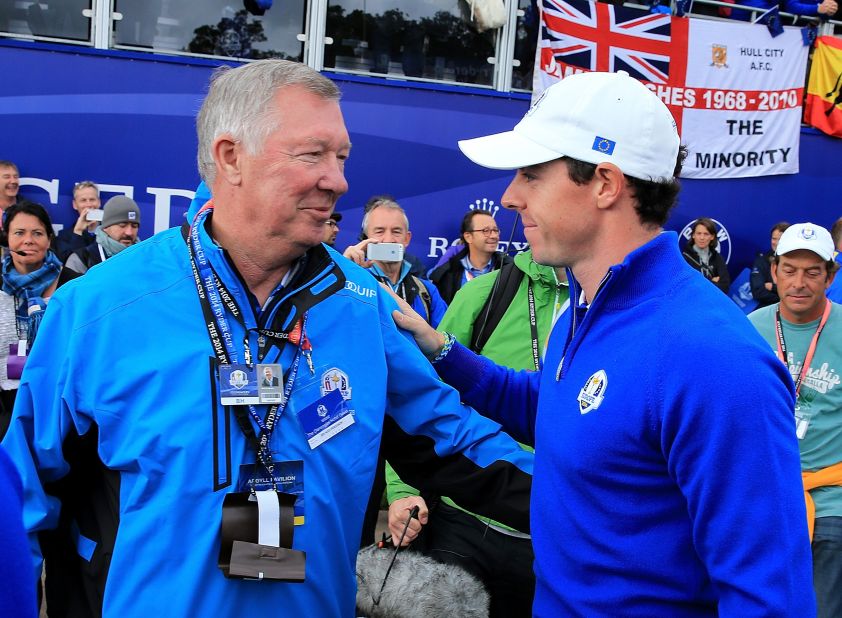 "I was sort of in this trance just listening to everything that he was saying," said Rory McIlroy of Ferguson's inspirational talk.<br />