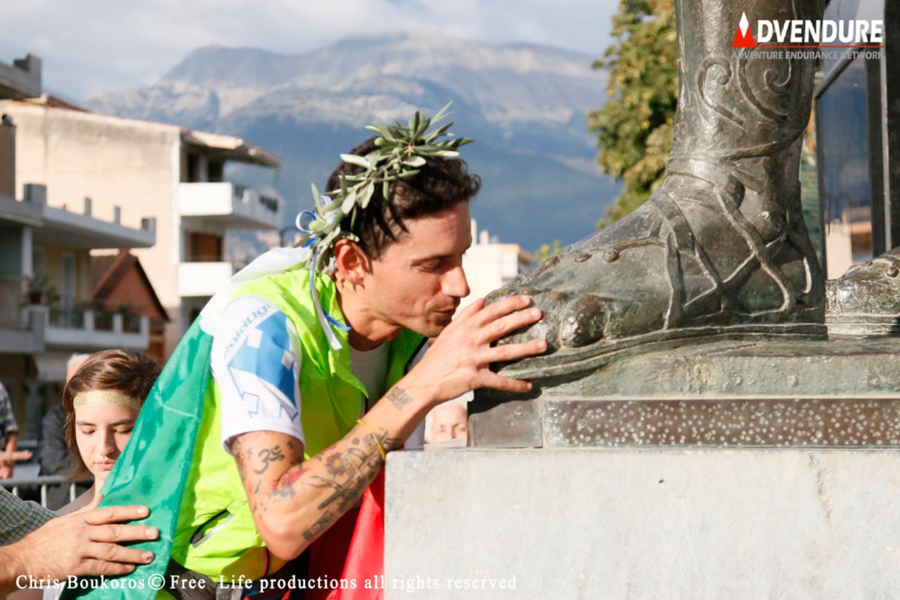Many kisses have been planted on Leonidas' bronze boots over the years.