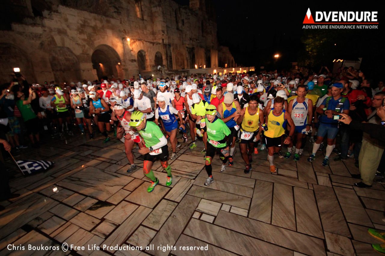 Around 350 brave souls attempted the feat of endurance last weekend running the 246-kilometer (152-mile) route. The race revives the legendary feat of Pheidippides who is said to have run from Athens to Sparta in two days in 490BC. Entrants set off on their own historic journey just before sunrise beneath the Acropolis on Friday September 26. 