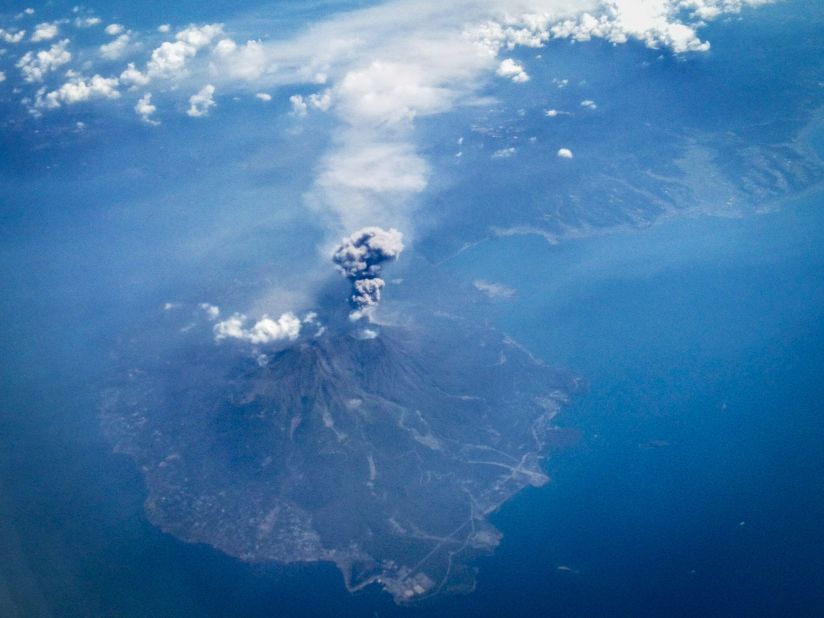 Japan's Mount Sakurajima erupts in September 2014. It was the second volcano in two days to erupt in Japan.