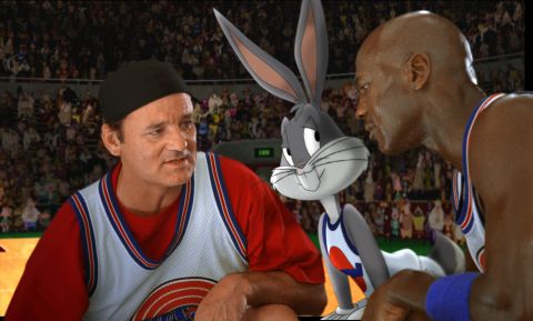 <strong>"Space Jam" (1996)</strong> : Bill Murray and superstar athlete Michael Jordan star in this adventure, which mixes in animation. <strong>(Amazon)</strong>
