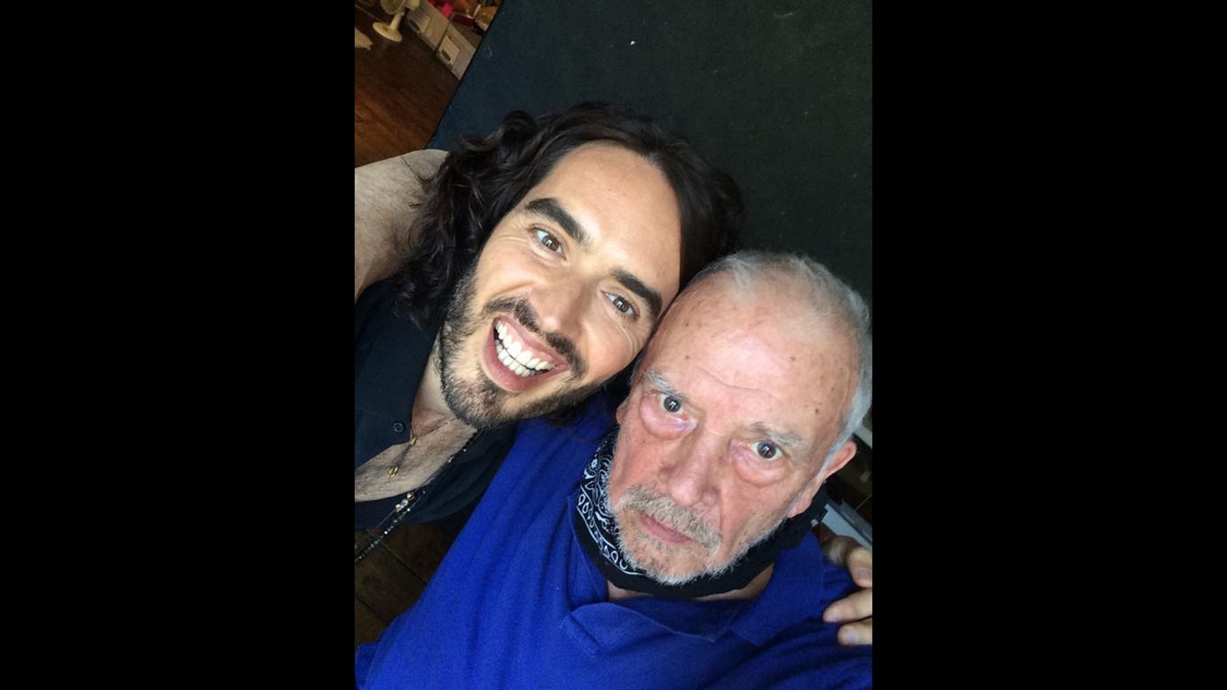 Actor Russell Brand, left, tweeted a selfie with renowned photographer David Bailey on Friday, September 26. "The only selfie that David Bailey has ever taken. #brightfuture," <a href="https://twitter.com/rustyrockets/status/515531761175240704" target="_blank" target="_blank">Brand wrote on Twitter.</a>