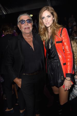 The blogger, pictured here with Roberto Cavalli, was a student at Bocconi University in Milan when she started taking photos of her outfits and sharing them online. Now she collaborates with luxury brands on advertising campaigns, and has her own shoe line. 