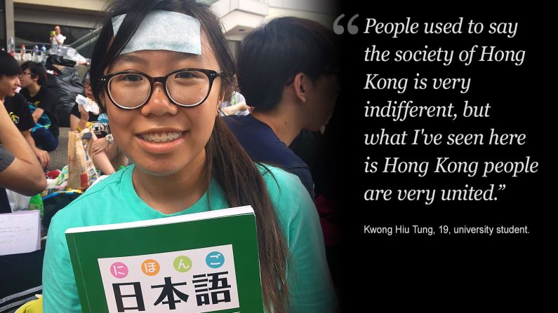 Protesters are standing their ground in the heart of Hong Kong. 