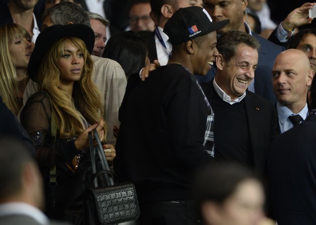 Beyonce has been rumored to be a Liverpool fan but she was in Paris on Tuesday night to take in a Champions League match in the French capital.