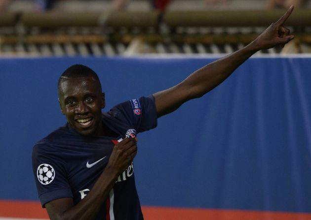 Blaise Matuidi scored the winning goal for PSG as it overcame Barcelona 3-2. 