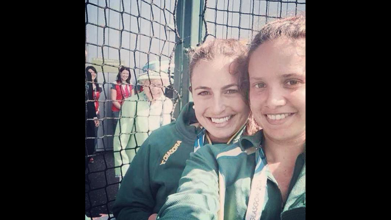 Photo-sharing app Instagram has many users who take selfies. Britain's Queen Elizabeth is seen in this selfie taken by Jayde Taylor, an Australian field hockey player. She posted in on Twitter: "Ahhh The Queen photo-bombed our selfie!!" 