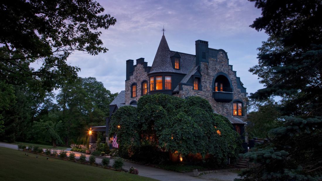 The Norumbega Inn in Camden, Maine, was built in 1886 as a private residence. Now the "stone castle by the sea" is a bed-and-breakfast featuring dinner cooked by a former Culinary Institute of America instructor. 