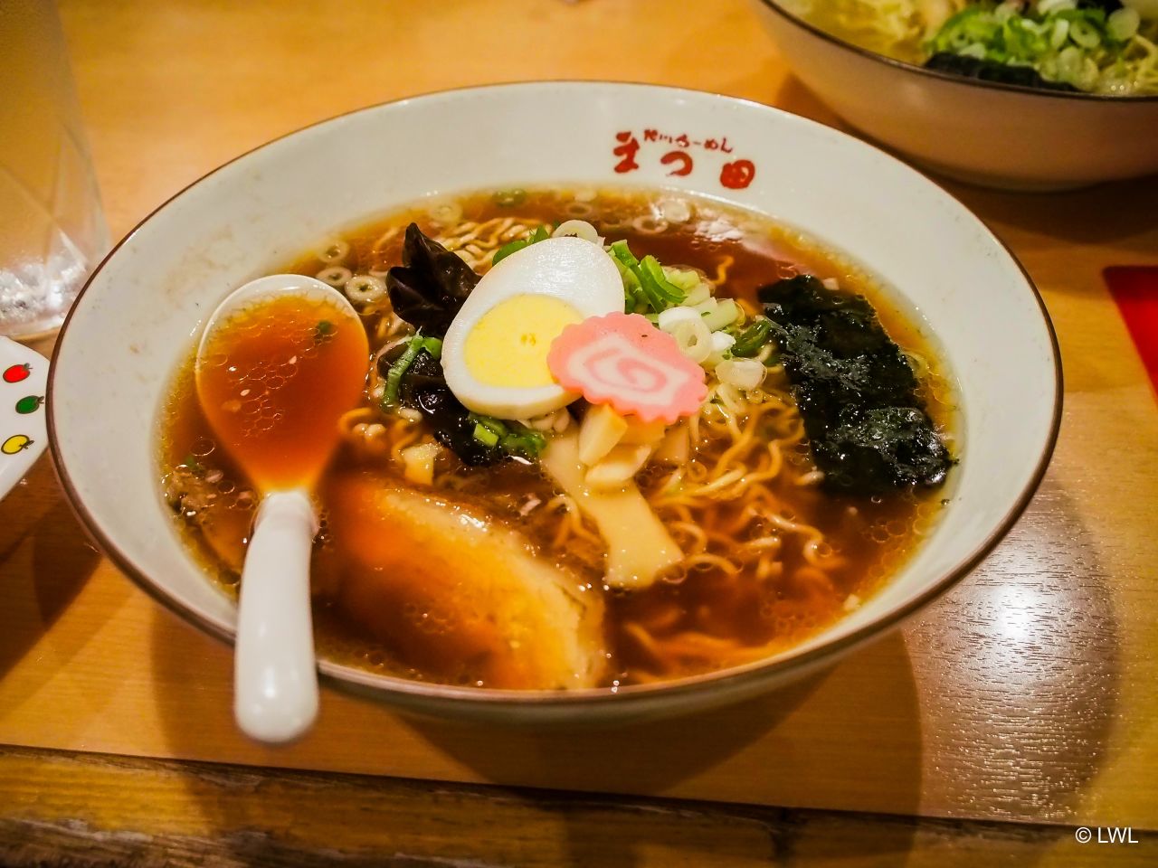 Not all ramen on Hokkaido is miso. Asahikawa's most distinct ramen style is Shoyu, a hearty soup made from pork and chicken bones, then mixed with a seafood broth.