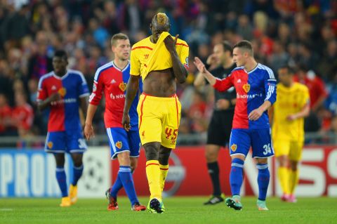 Liverpool slumped to defeat against Basel in Switzerland, Marco Streller scoring the winner. It proved another frustrating night for Liverpool striker Mario Balotelli.