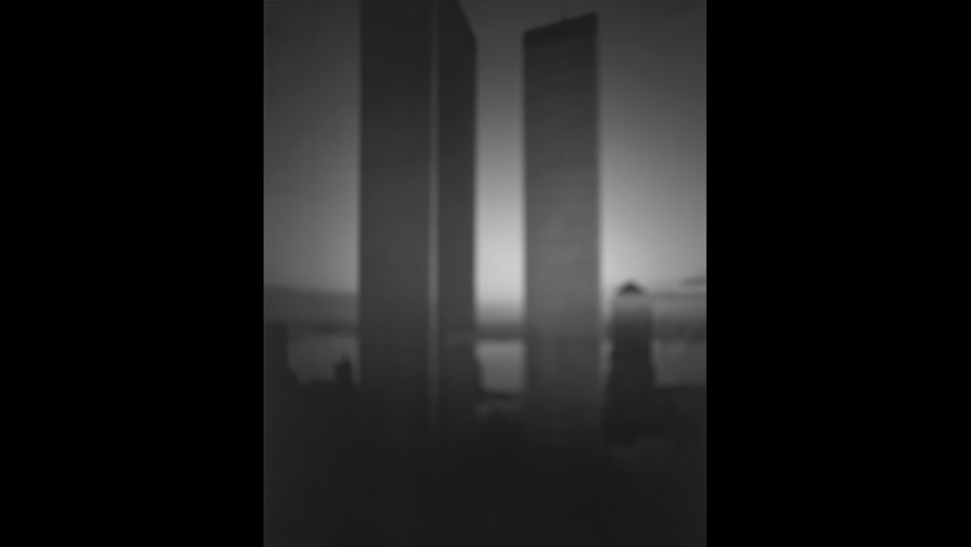 <strong>Hiroshi Sugimoto</strong><br /><br />Showing that architectural photography doesn't have to be in focus, Hiroshi Sugimoto's blurry photographs "evoke the passage of time," say the exhibition curators. <br /><br />The artist has called it "architecture after the end of the world." This proved prophetic -- Sugimoto's 1997 photo of the New York's World Trade Center was praised for its dream-like view of the monument. Now, it resembles a hazy memory -- "ghostlike," say organizers.  