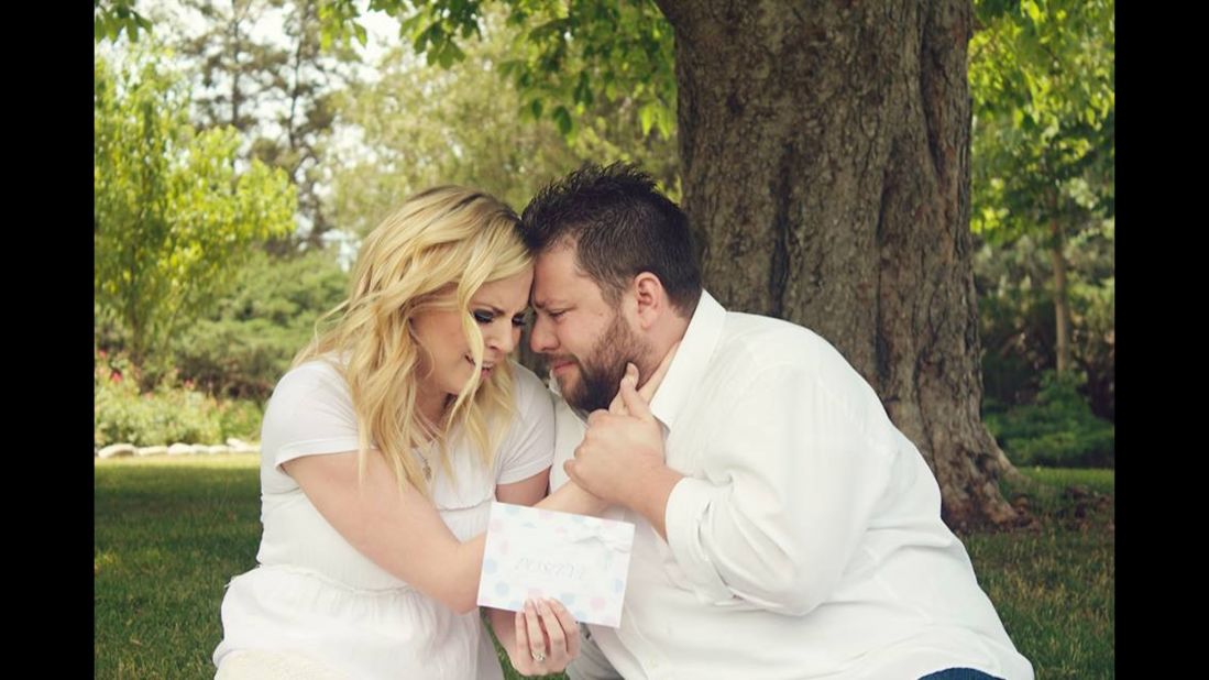 Looking back on the day of the ultrasound shock is a happy memory for the pair. It was the "best day of our lives," Ashley Gardner said. "I still cry when I look at these" photos.