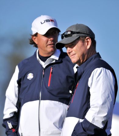 Tom Watson was seen as the man to finally procure a Ryder Cup victory for the United States over Europe in golf's team competition but after a third straight defeat, Phil Mickelson was happy to roll out some thinly veiled criticism of his captain, eulogizing about the last man to lead America to victory, Paul Azinger. Watson replied tersely: "(Phil) has a difference of opinion. That's OK. My management philosophy is different than his."