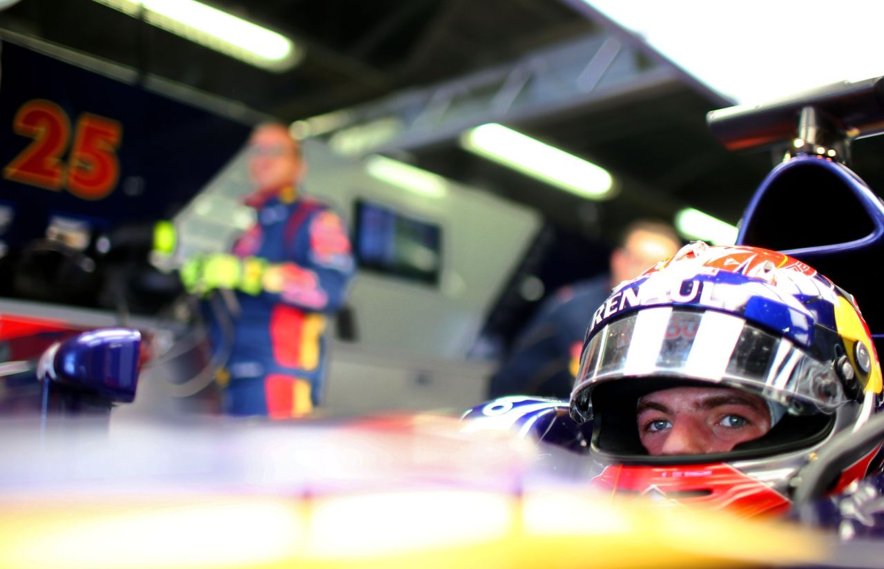 The 17-year-old drove for the Toro Rosso team during Friday practice at the Suzuka Circuit, despite being too young to hold a driver's license in his native Netherlands.