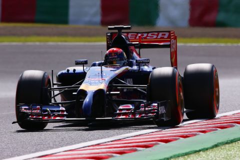 The teenager competed 22 laps before engine failure curtailed his debut F1 drive. His fastest lap of one minute and 38.157 seconds was only 0.443 seconds slower than Toro Rosso's rookie driver Daniel Kvyat