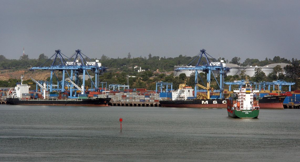 Port Mombasa in Kenya had a capacity of 894,000 TEU in 2013, making it the eighth busiest in Africa.