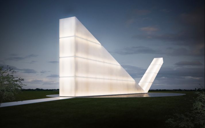 This angular, glass structure, lit from within, is the Freedom of the Press Monument in Brazil, winner of the Culture category. It is composed of two elements: the translucent structure above ground, and a network of subterranean facilities for multimedia projections, meetings, exhibitions and ceremonies. It was designed by Gustavo Penna Arquiteto & Associados.