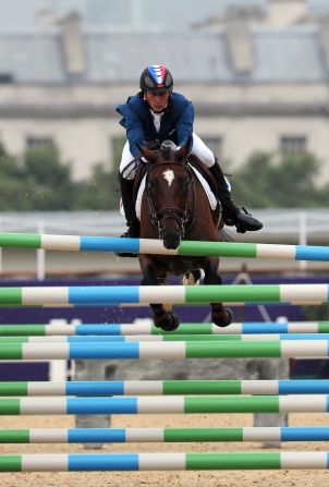 For Baxter, the signature sound of showjumping is that of a fence clattering to the ground -- as demonstrated here by France's Lionel Guyon and Nemetis De Lalou at London 2012. Tiny microphones on the jumps capture the sound.