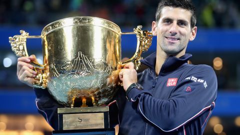 Novak Djokovic gets his hands on the China Open title for the fifth time after thrashing Tomas Berdych in the final.