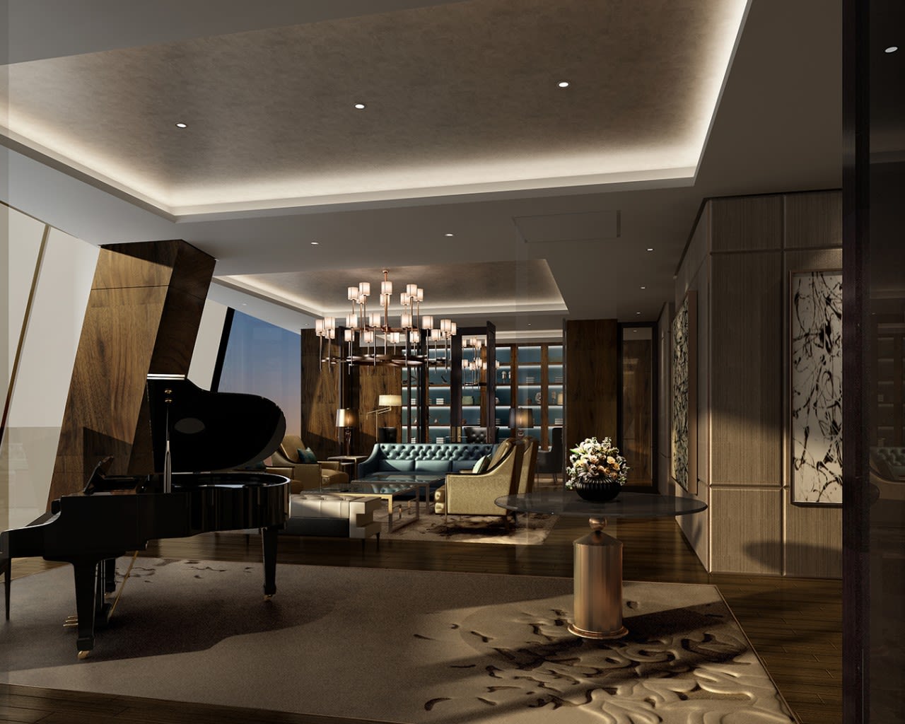 The Sunrise Kempinski's presidential suite. The 21-floor building has 306 guestrooms and suites. 