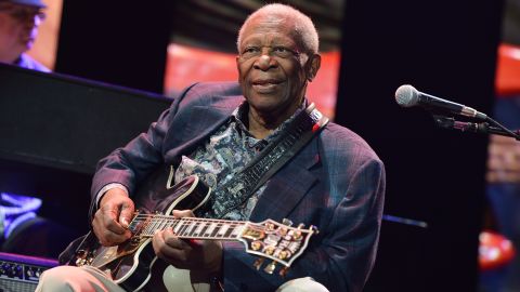 B.B. King performs during the April 2013 Crossroads Guitar Festival at New York City's Madison Square Garden.