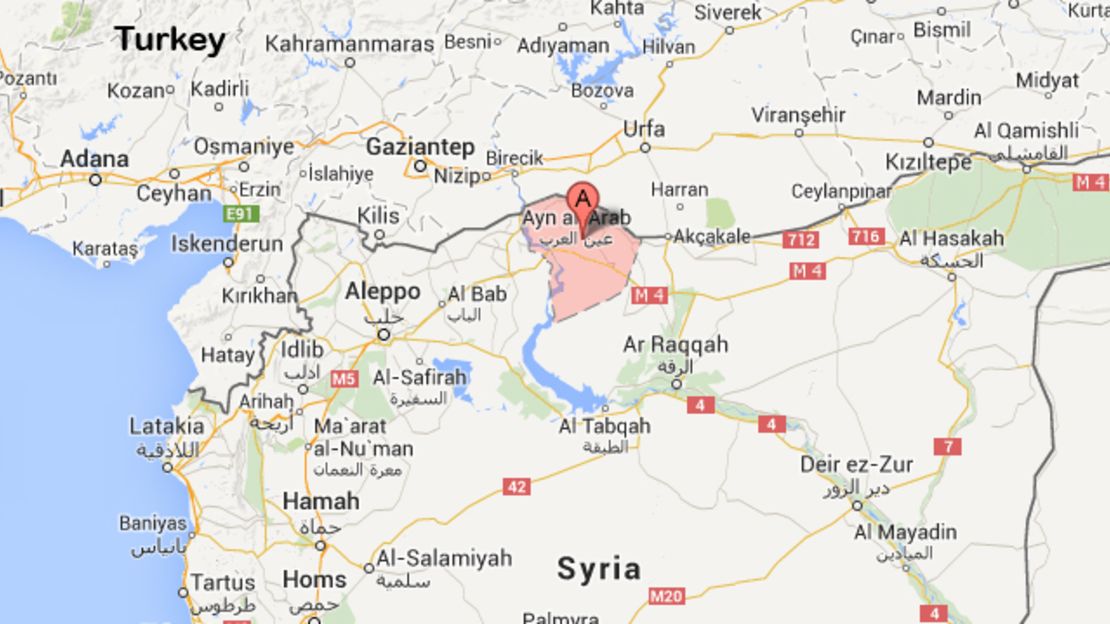 Map: Kobani (Ayn al-Arab)
