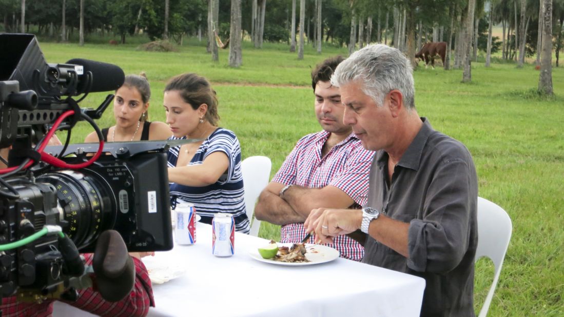 Bourdain heads to a sprawling ranch outside Asuncion for a typical weekend asado, or barbecue.