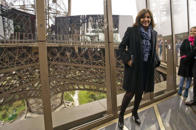 Paris Mayor Anne Hidalgo says the new floor proves Parisians can re-invent their city "without ruining its history."