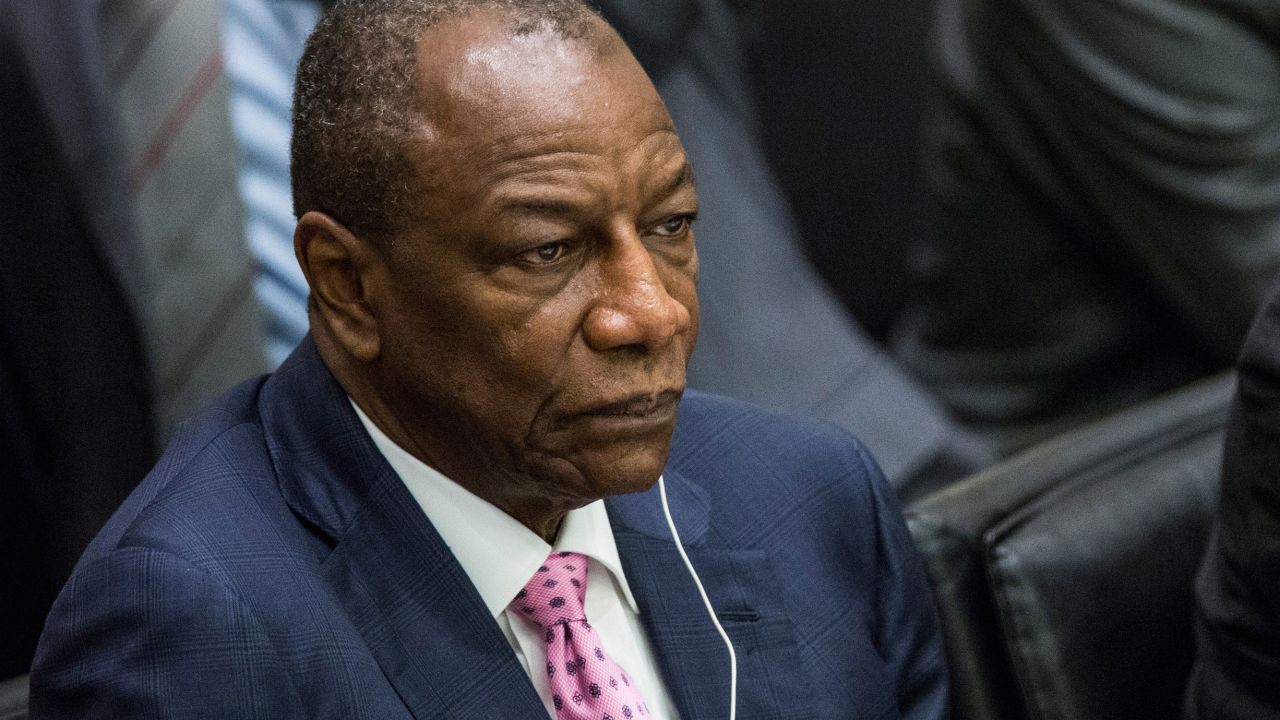 Alpha Conde is the president of Guinea, which has had more than 1,100 cases, including 739 deaths.