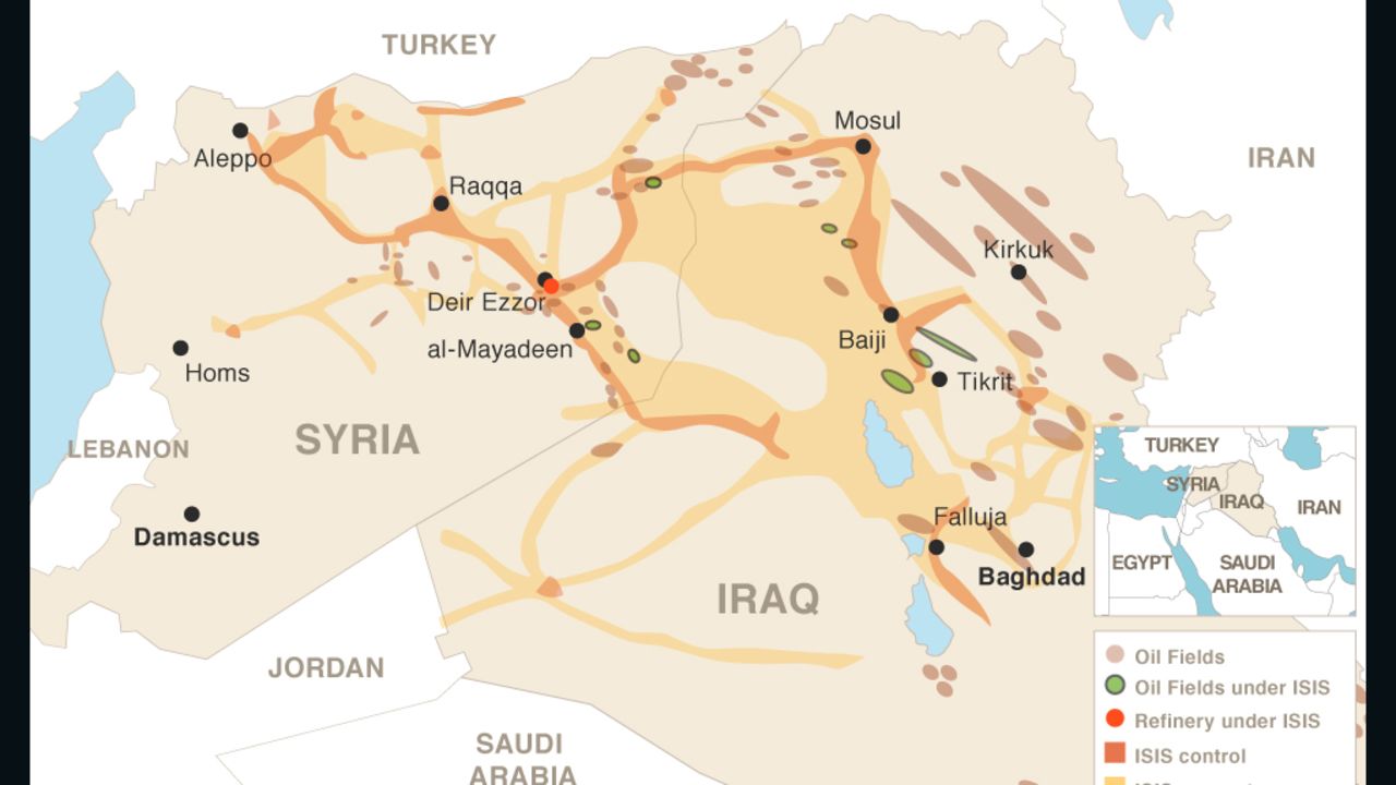 Oil and land: What ISIS controls