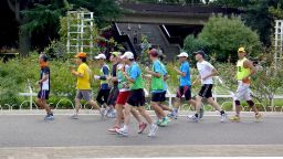 Tokyo's Yoyogi Park is open 24 hours a day, making it a popular destination for post-work runs. 