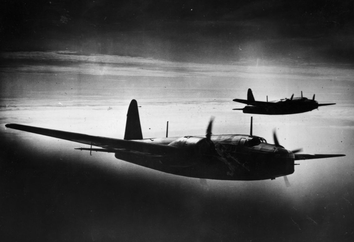 Tapper's great-uncle fought in World War II with the Royal Canadian Air Force, flying Vickers Wellington bombers like these long before the United States entered the war.