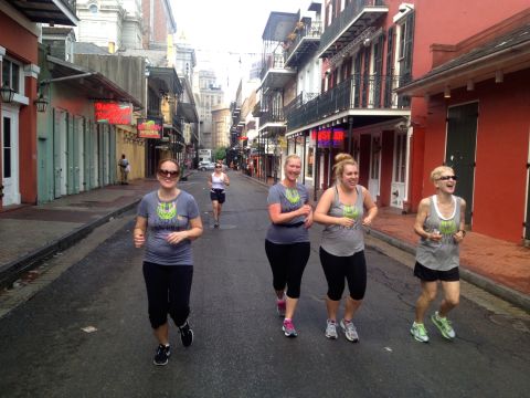 New Orleans offers organized running tours through the French Quarter that finish near the Garden District along the St. Charles Avenue streetcar tracks. 
