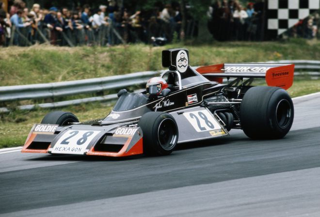 British racer John Watson, seen here driving a Brabham-Ford in 1974, entered Formula One in an era when serious accidents were "an occupational hazard."