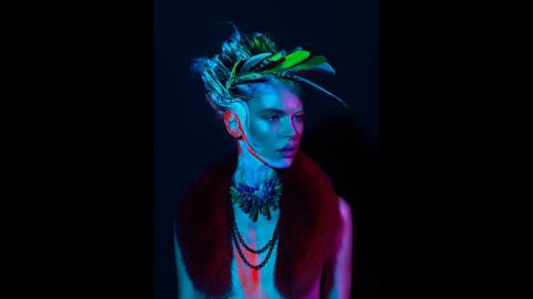 Kate Rohde's jelly crystal neckpieces are featured in Techno Tribe, a fashion editorial styled by Renya Xydis.