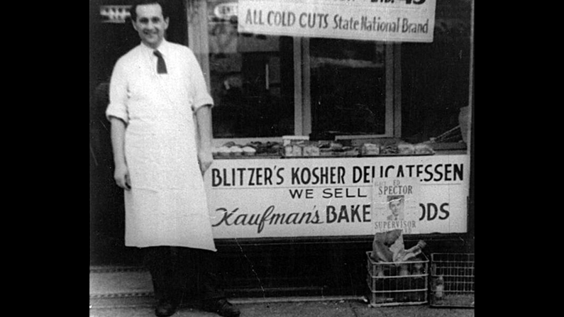 Blitzer's father and his uncle Sam Friedman, seen here, opened a small deli in Buffalo called Blitzer's. Wolf used to pack eggs on Sunday mornings there.