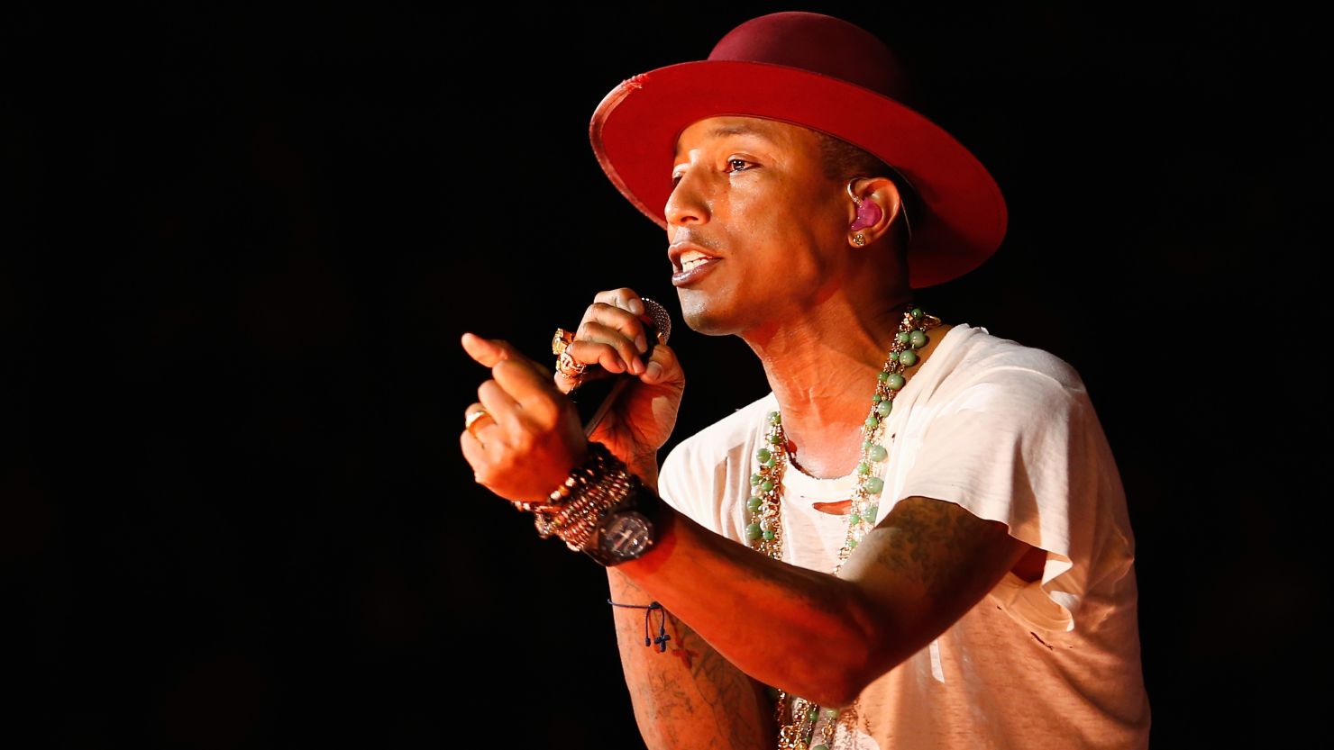 Pharrell Williams is one of several stars who's featured in a rendition of The Beach Boys' "God Only Knows."